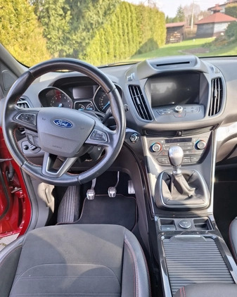Ford Kuga cena 78000 przebieg: 99750, rok produkcji 2017 z Katowice małe 497